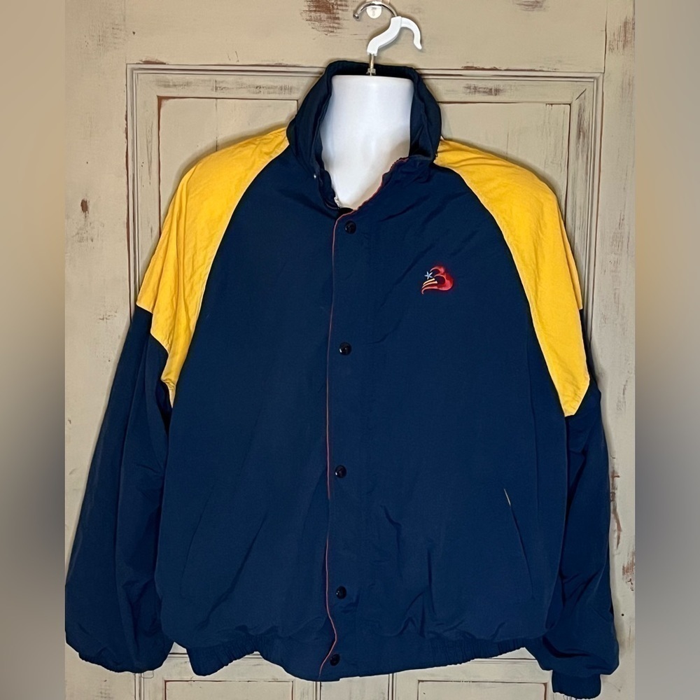 Vintage Viasport Hartwell Windbreaker Rainbow Jacket XL 90’s